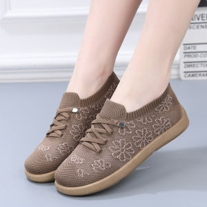 เบา รองเท้าผ้าใบ รองเท้าผ้าใบ ประณีต แฟชั่น ทนต่อการสึกหรอ รองเท้าลําลอง คุณสมบัติกันลื่น งานฝีมือแบบดั้งเดิม ตกแต่ง รองเท้าผ้าใบทอลายดอกไม้อเนกประสงค์ สะดวกสบาย ตกแต่งงานปัก