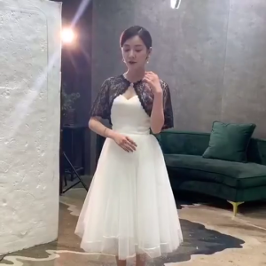 High Quality Lace Short Shawl Cut Summer Thin Coat for Jacket for Women Wedding Dress