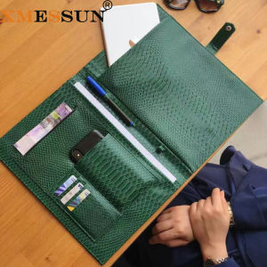 XMESSUN Fashion Customized Folders File Laptop Embrossed Snake Pattern Pouch Bag For Macbook Air Pro 13 inch 2026 Trendy Bag2026