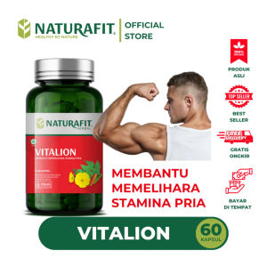 NATURAFIT Vitalion - Obat Herbal Memelihara Stamina Pria | 100% Alami Tingkatkan Kualitas Sperma