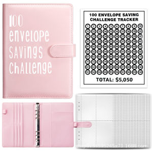 100 Envelope Challenge Binder Couple Challenge Event Notepad Budget Planner money envelope challenge 17.5*23.5CM