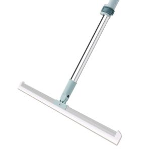 [😀SG Ready Stock]Silicone wiper magic hanging water version bathroom toilet sweeper glass hair sweeper dry and wet dual use