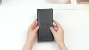 Mens Wallet Long Ultra-Thin Youth Multi-Card Slot Casual Leather Wallet Card Holder Japanese and Korean Trend Student Personality Retro Wallet [ Free Shipping ]