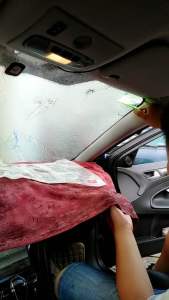 500ml นำ้ยาลอกคราบกาวฟิล์มกระจกสติ๊กเกอร์ไวนิฟิล์มกรองแสงเคฟล่าทำความสะอาดกระจก