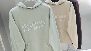 Mẫu Mới FOG Dây Ghép ESSENTIALS Áo Hoodie Liền Mũ Cặp Đôi Cao Cấp Rộng Rãi Thu Đông Áo Liền Mũ Nam Nữ ins