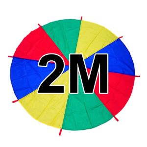Mainan Parasut Pelangi Rainbow Parachute Kids Sensory Play Training Sports Toy (Parasut Pelangi) 3M/2M