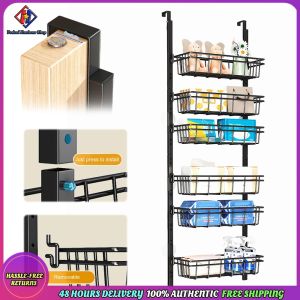 Vodool 6-Tier Over The Door Pantry Organizer Detachable Door Storage Rack for Home Use