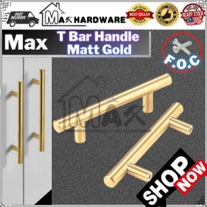 Luxury European Style ( Matt Gold ) Modern Bar Handle Drawer Cabinet Door Handle Furniture Handle