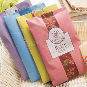 Túi thơm thảo mộc treo tủ quần áo xe hơi (có móc treo tiện lợi) - Túi thơm hương lavender hoa hồng hoa nhài