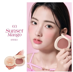 BNB BARENBLISS Moist Mochi Paste Powder Blush 12H Lasting Color Cream Blush