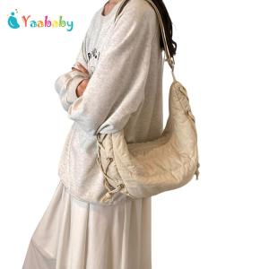 Women Hobo Sling Bag Large Capacity Fashion Shoulder Bag Adjustable Strap Lightweight Half Moon Bag Outdoor Travel Bag