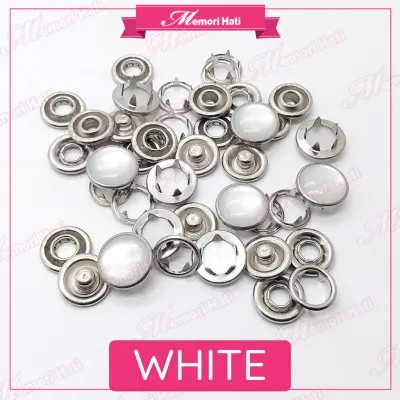 10 sets 12mm Butang Ketip Besi METAL / Snap Buttons Fastener Press Stud