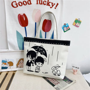 Túi tote vải canvas nhiều họa tiết thời trang cá tính vừa A4 có khóa kéo tiện dụng LX220