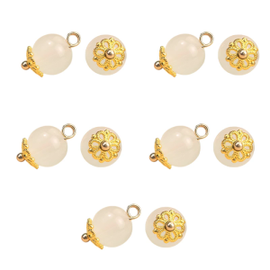 Cheongsam Bead Buttons Closure Sewing Fasteners for Sweater Coat Cheongsam Traditional Handcraft Accessories