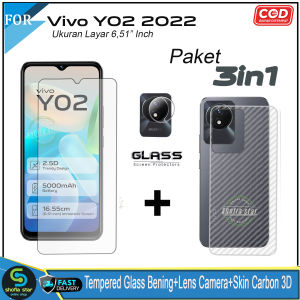 Promo 3in1 Tempered Glass Privacy Matte Vivo Y02 2022 Y02T Y02A V21 4G 5G  Anti Gores Anti Spy Full Layar