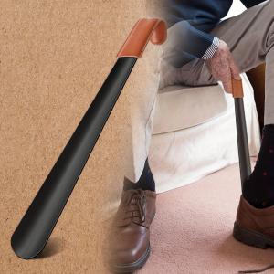 yangpa123 1pc Shoe Horn Long Handle For Seniors Metal Long Shoehorn For Boots 16.5inch Extra Long Shoehorn For Men Women