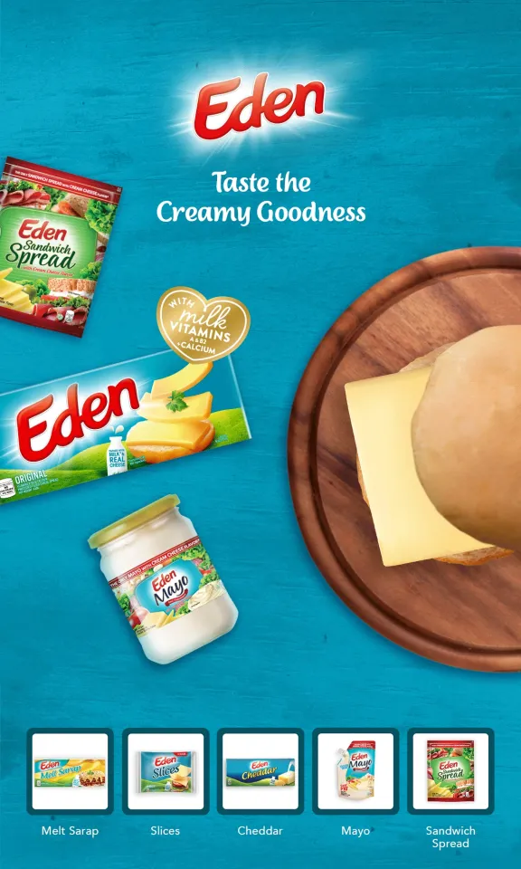Eden Mayo Pouch - Real Mayonnaise with Cream Cheese Flavor 80ml Rich,  Creamy, Savory Spread (Set of 6)