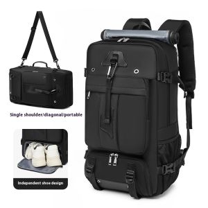 55L Large Capacity Travel Bag For Men 15.6 Inch Laptop Suitcase Backpack Multi-function Waterproof Backpack Outdoor Camping Bags2026