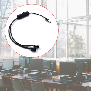 40cm / 15.75in Fan Cáp chuyển đổi nguồn điện 1 để 2 cách USB để 3 / 4 pin PWM 5V Fan kết nối với On / Off chuyển đổi 22AWG