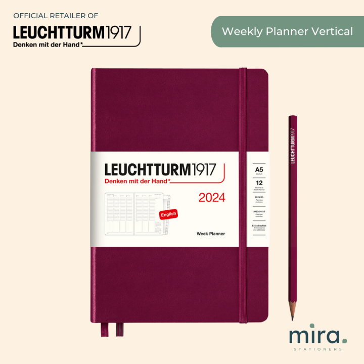 Leuchtturm1917 2024 Week Planner Vertical Hardcover Leuchtturm