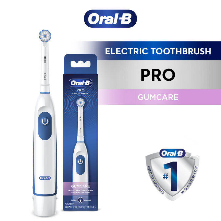 Oral-B Pro 100 Gum Care Battery Powered Toothbrush - White Handle ...