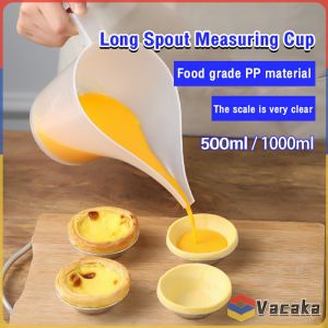 Plastic Funnel Pitcher Long Spout Measuring Cup 500ml 1000ml