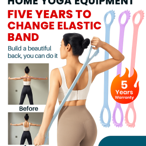 8 Fitness Workout Resistance Band Durable Anti Break Back Trainer Shoulder Stretcher Slimming And Whole Body Yoga Fitness Equipment