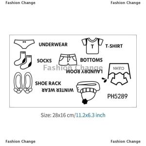 [COD] Fashion Change Baby Boy Clothes Stickers Home Decor Wardrobe Sticker Decal Bedroom Art Sticker
