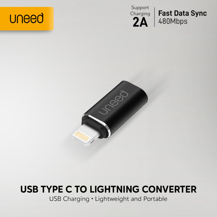 UNEED USB Type C to Apple iPhone Lightning Converter UAT02Ci Lazada  Indonesia