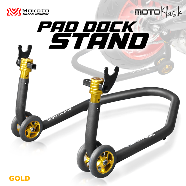 VALTER MOTO "STRONG" REAR ENDURANCE PADDOCK STAND IN BLACK WITH RED Wheels Cav2110r 00 04 - Foto 9