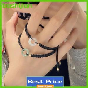 bashijian Lucky Couple Bracelet Peace Buckle Hand Weaving Bracelet Vintage Girlfriend Birthday Gift