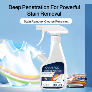 【Stain Remove/Whitening】Clothing Penetrant Stain Remover Whitening Clothes Laundry Detergent Color Bleach Whitening Dissolver Deep Cleaning 99% Removes Yellowing Stains
