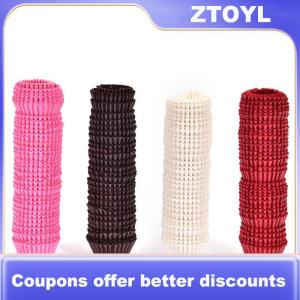 【ZTOYL】 500PCS Mini Chocalate Paper Liners Baking Cupcake Cases Muffin Cake Solid Color