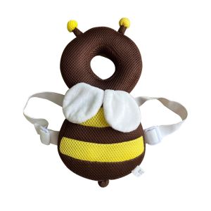 Allieuka Baby Head Protection Pad Infant Headrest Toddler Walker Back Protector Breathable Cotton Anti Fall Angel Mesh