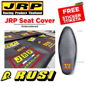 RUSI MACHO 175 ORIGINAL JRP DRY CARBON SEAT COVER WALANG TAHI WITH STICKER & ETIKETA (NEWDESIGN) STANDARD SIZE OVERSIZE