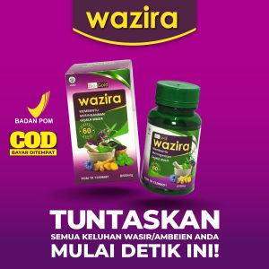 Kapsul Wazira Khusus Wasir Ambeien 60 kapsul BPOM 100%