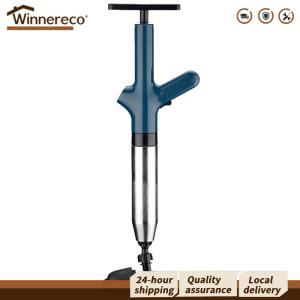 【Winnereco】 Electric Drain Clog Remover Stainless Steel Plunger for Toilet and Sink Pipes Efficient Plumbing Solution