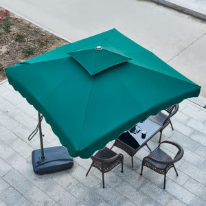 [ส่งจากกรุงเทพ]TREDEY 2.5M*2.5M สี่เหลี่ยม ร่มกันแดดสนามใหญ่ ในสวน กลางแจ้ง รวมฐานร่ม ตลาดนัด ขายของ สระว่ายน้ำ แม่ค้า ร้านกาแฟ outdoor sun umbrella garden