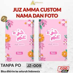 JUZ AMMA Custom Nama Dan Foto Full Color Soft cover(Free Tulis Nama Dan foto di Cover) I Juz Amma JZ-009 Tajwid Warna 7 in 1