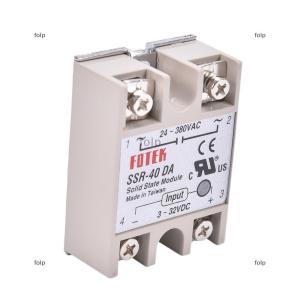 [COD] folp Industrial Solid State Relay SSR 40A with Protective Flag SSR-40DA 40A DC control AC
