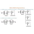USB to RS485 Communication Module Bidirectional Half-Duplex Serial Line Converter. 