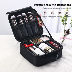 Travel Makeup Cosmetic Case Storage Bag Holder Organizer Kit Storage Bag Travel Portable 3 Layered Make Up Storage makeup Brush Bag