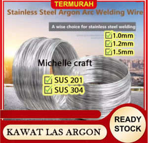 Kawat las Stainless steel 201 & 304 (1.0mm/12mm/15mm) kawat las argon