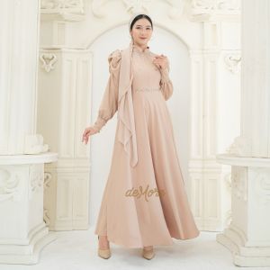 Maia Gamis Lamaran Seserahan - Baju Muslim Wanita - Gamis Lebaran Dewasa Kekinian - Demore