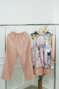 Setelan Wanita Terbaru 2023 Kekinian SYAKIRA SET Bahan CRINKLE AIRFLOW APK SABLON SIZE M L XL XXL