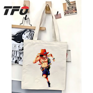 TFO Tote Bag One Piece the Straw Hat Pirates Monkey D. Luffy Versatile Ideal for College School