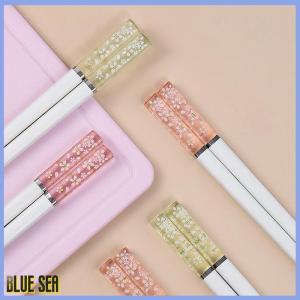 bluesea Amber Cherry Blossom Alloy Chopsticks Chinese Chopsticks Reusable Tableware