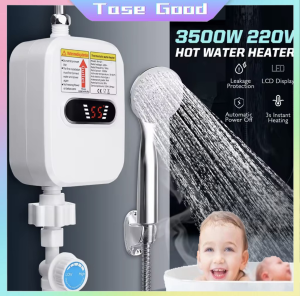 Tase Good 3500W 220V water heater instant electric water heater in bathroom faucet temperature display with
