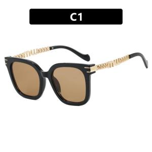 JN IMPRESSION New Square Chain Frame Sunglasses Fashion Trendy Personality Small Face High Sense Sunshade Sunglasses for Women