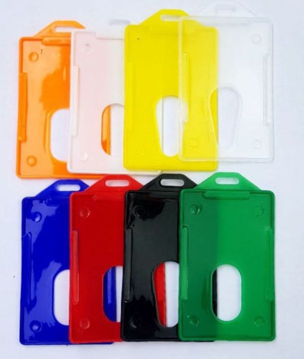 Tempat Id Card Holder 10pcs Frame Kartu ID Card Casing Name Tag Holder Tempat Frame Kartu Pengenal Id Card 10pcs